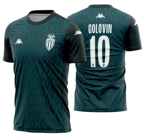 Arte vetor camisa As Monaco Pré-jogo 2024-2025