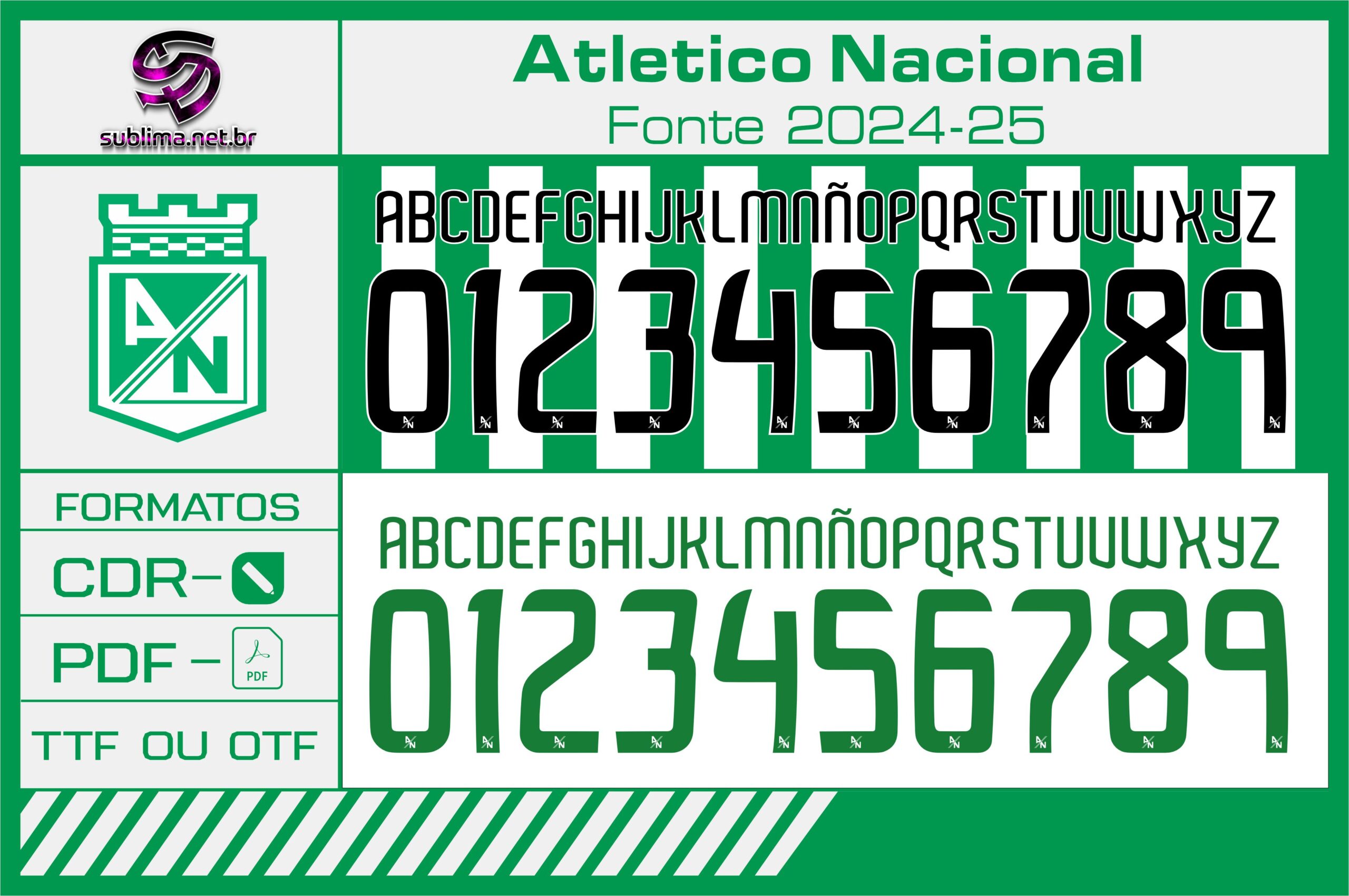Fonte Atlético Nacional 2024-25