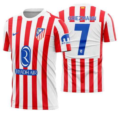 Arte Vetor Camisa Atletico Madrid Local 2025-2026