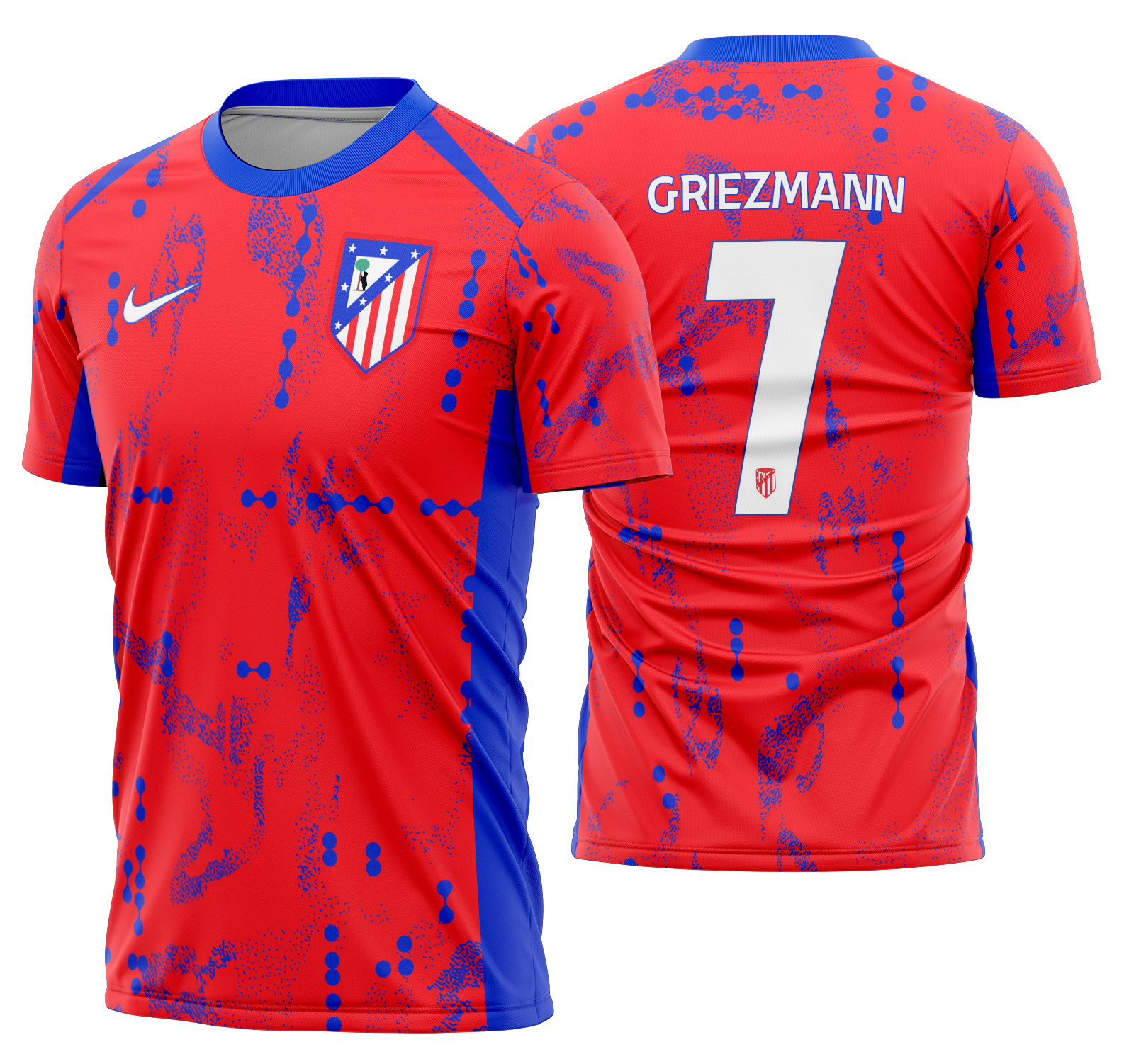 Arte vetor camisa Atletico Madrid Pre-jogo 2024-2025