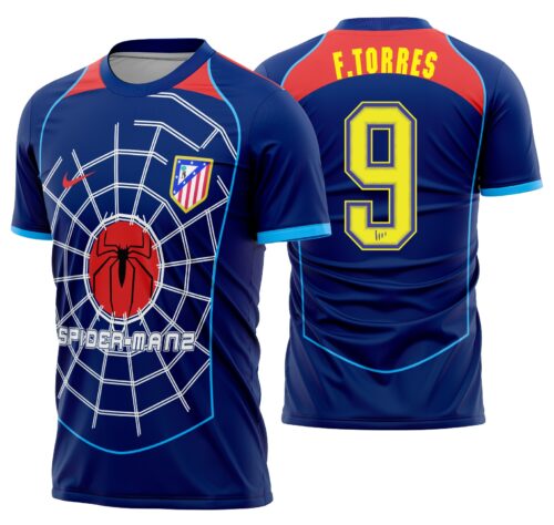 Arte vetor camisa Atletico Madrid Spider Man 2004-2005