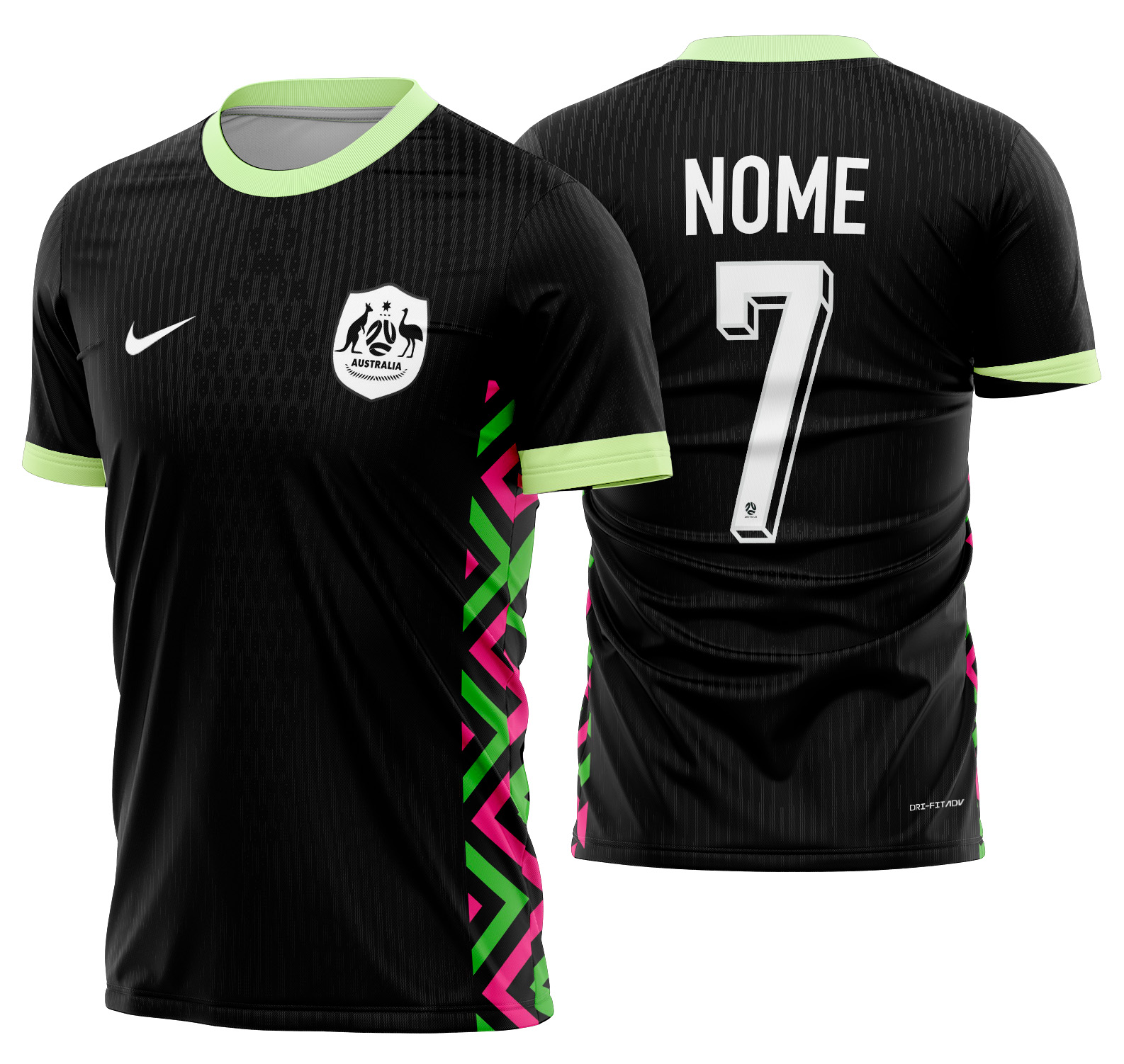 Arte vetor camisa Australia Visita 2025