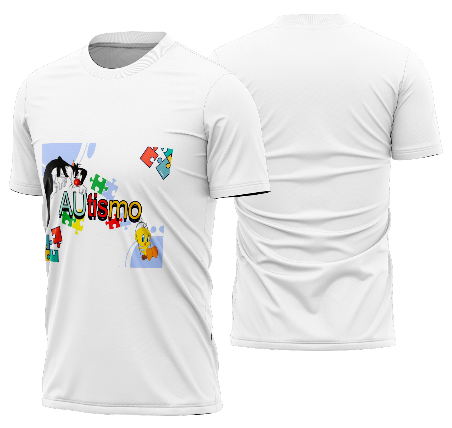 Arte estampa camisa Autismo Mod-12