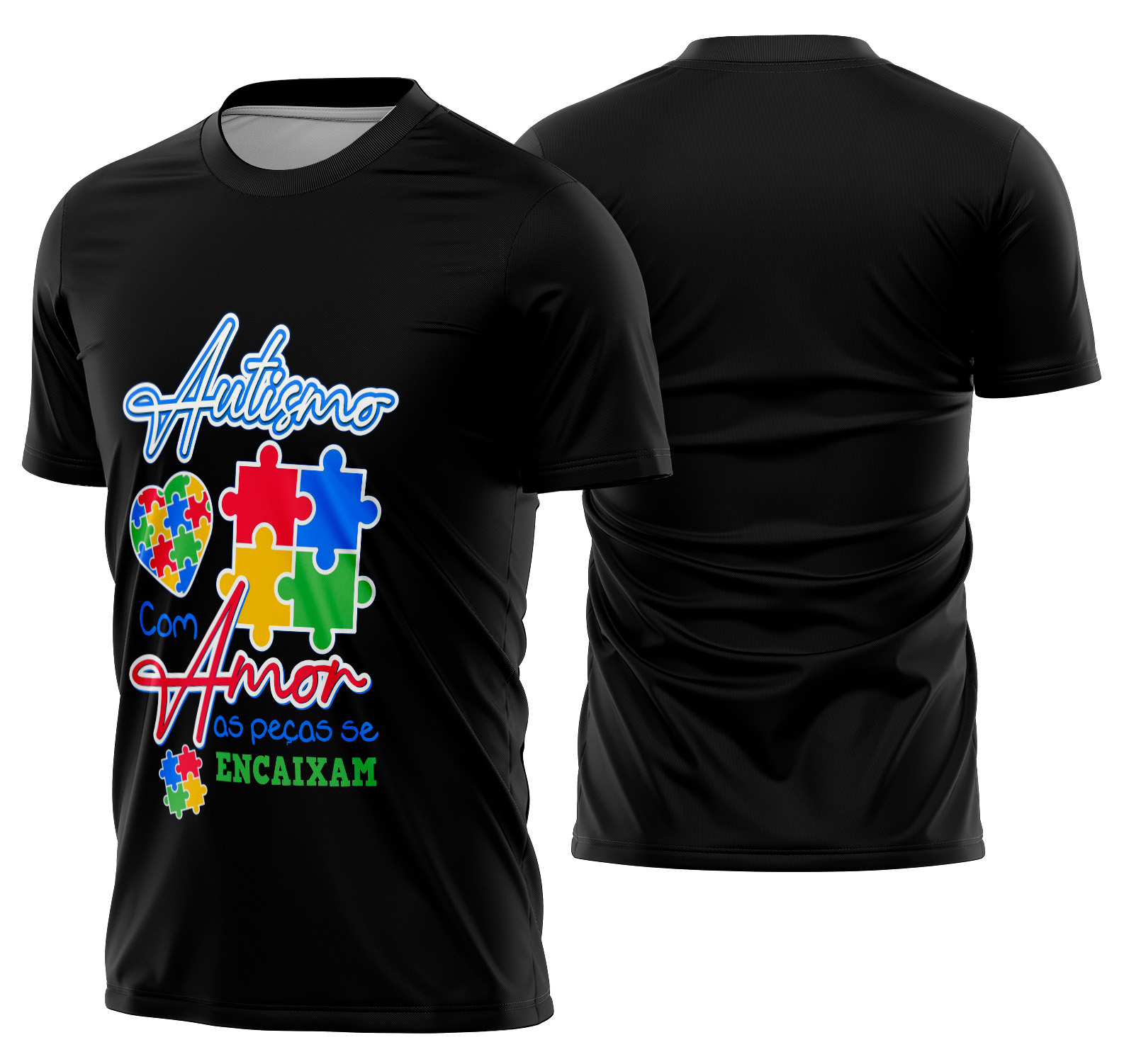 Arte estampa camisa Autismo Mod-16