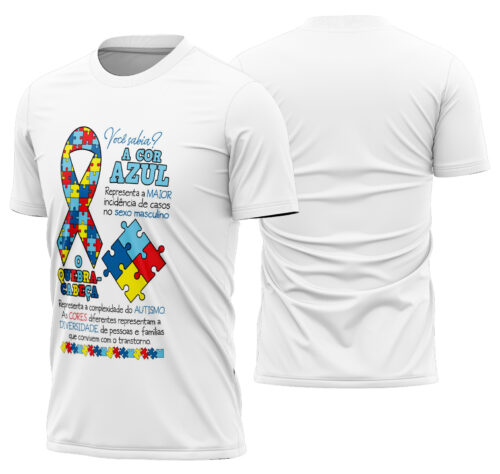 Arte estampa camisa Autismo Mod-17