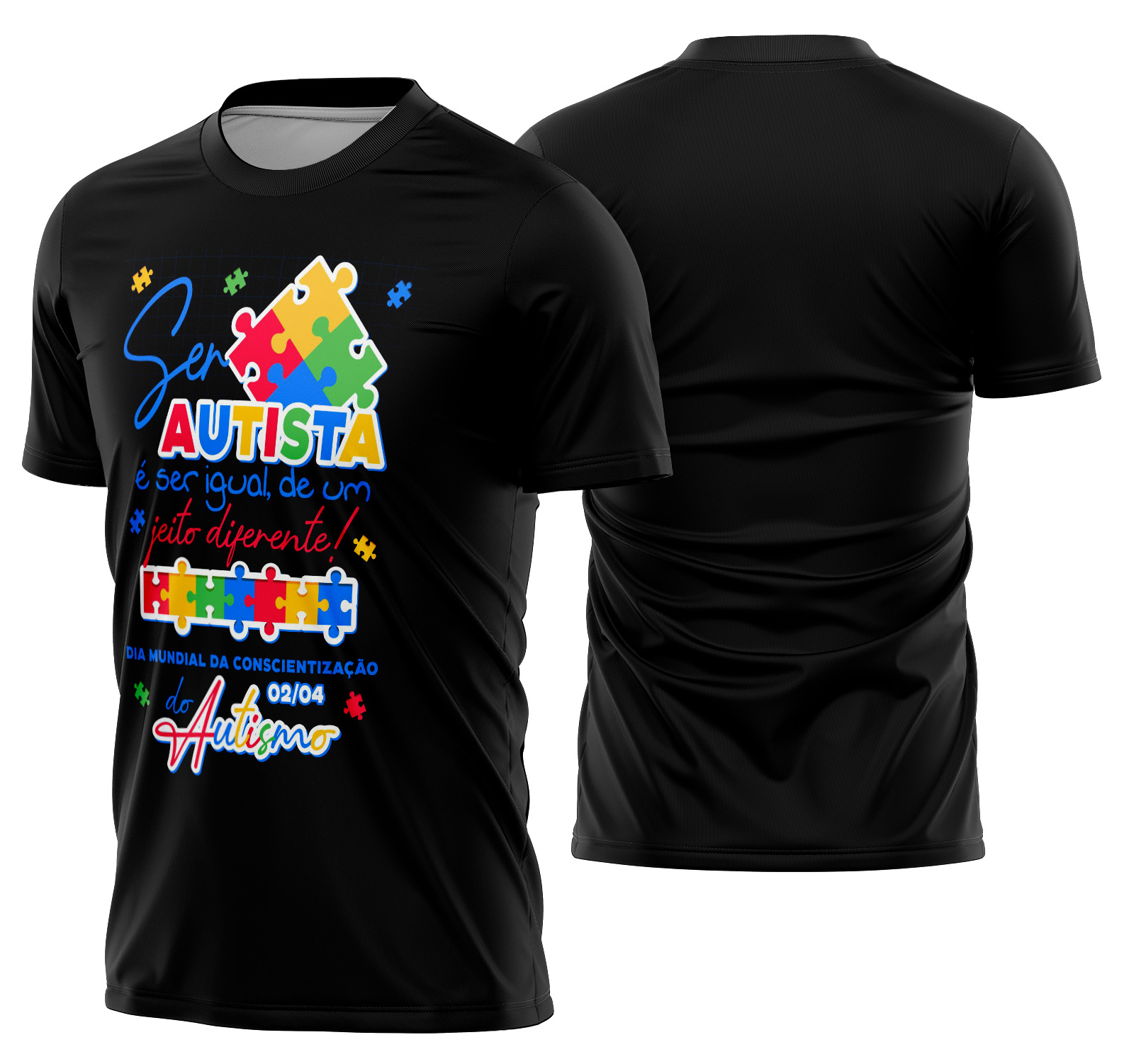 Arte estampa camisa Autismo Mod-18