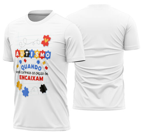 Arte estampa camisa Autismo Mod-19