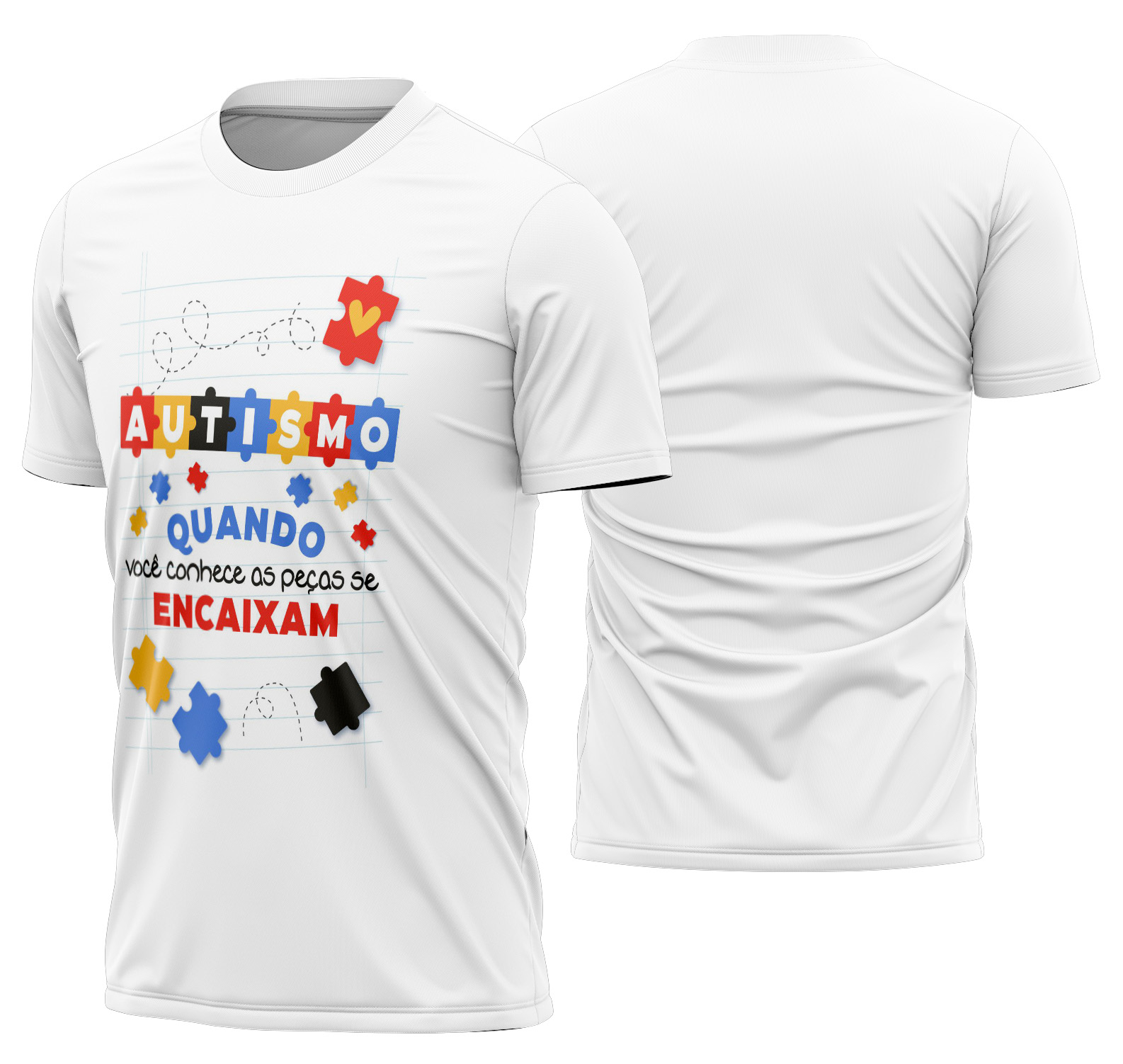 Arte estampa camisa Autismo Mod-19