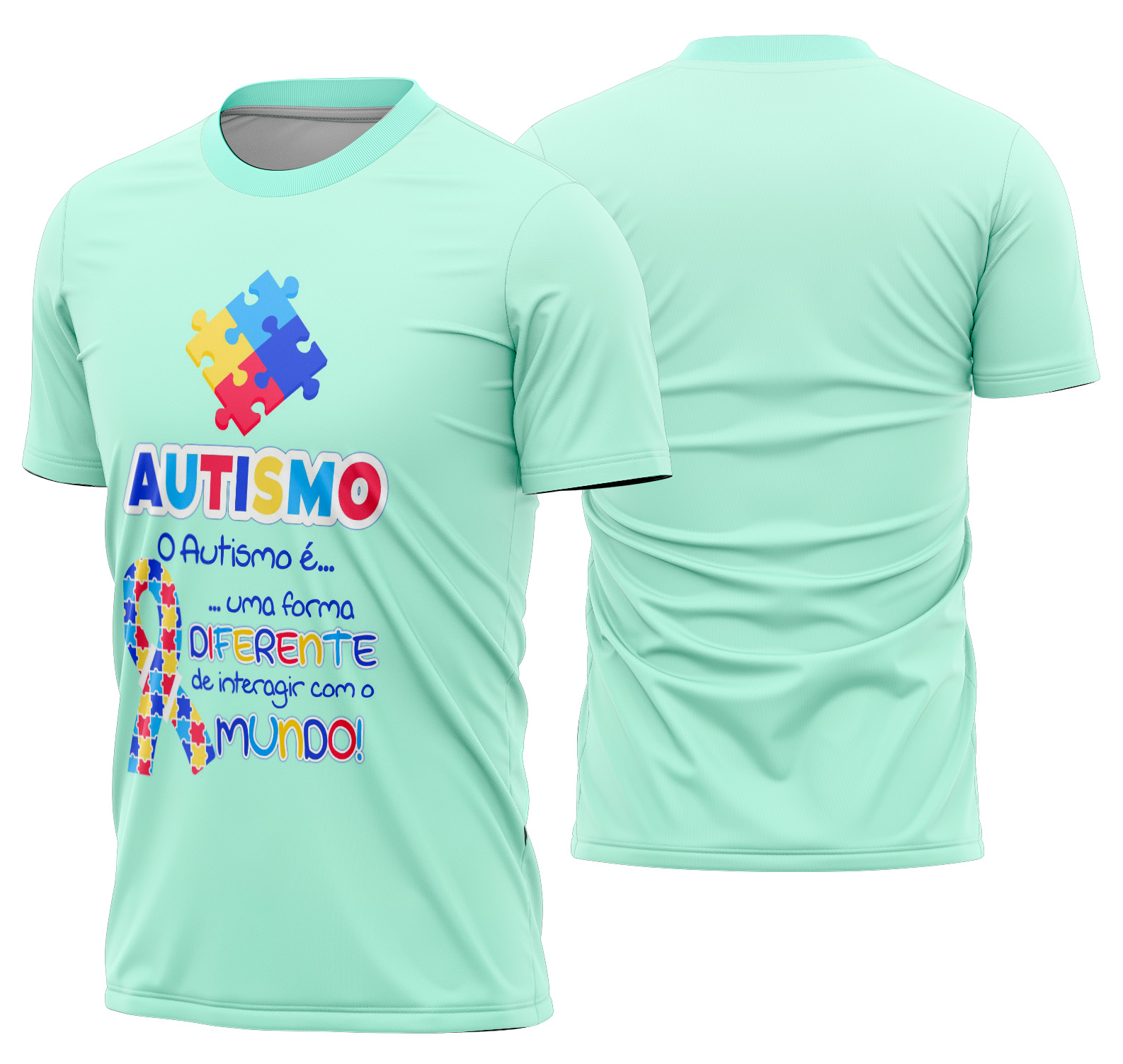 Arte estampa camisa Autismo Mod-27