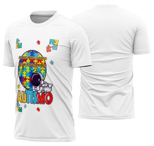 Arte estampa camisa Autismo Mod-4