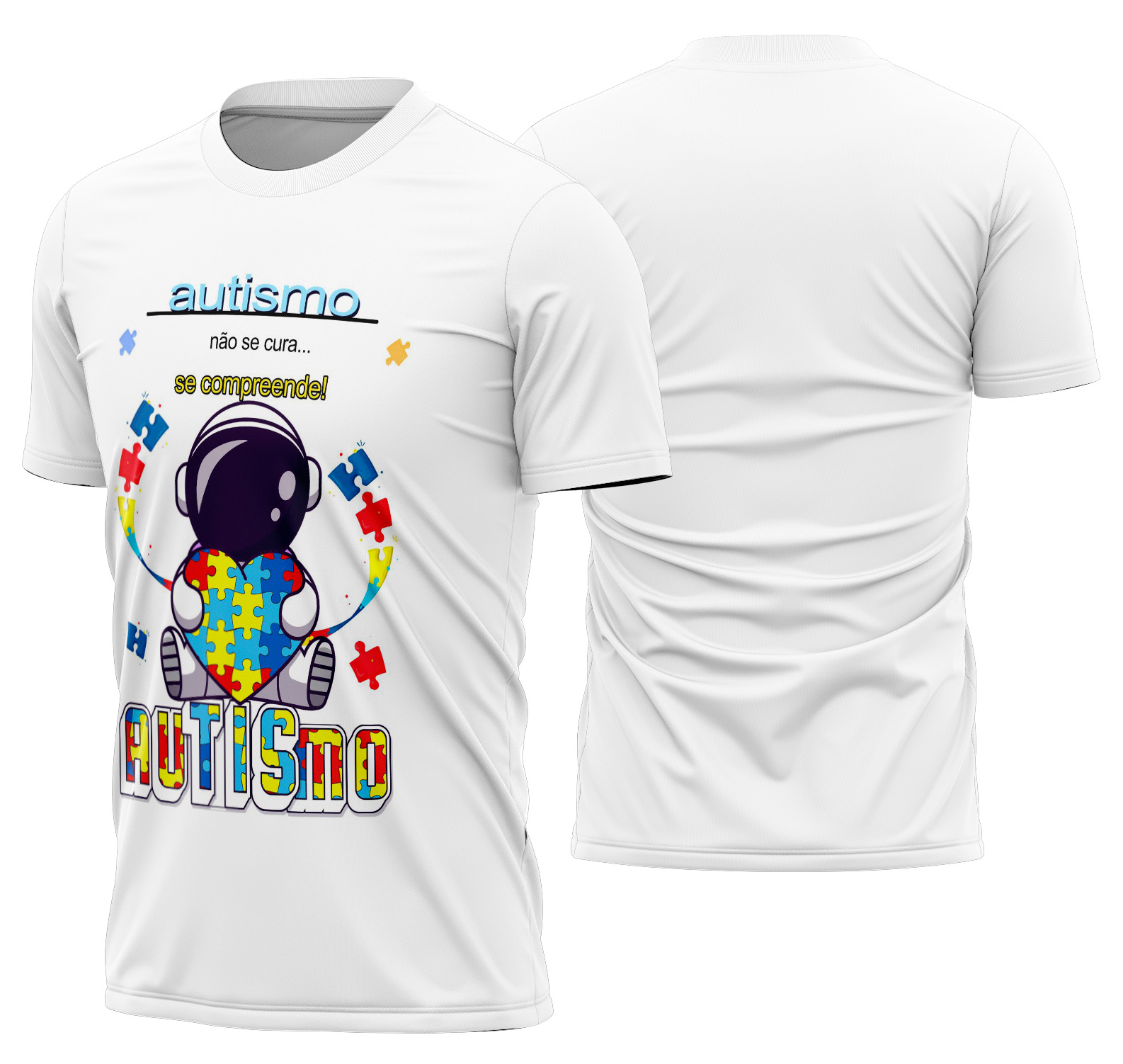 Arte estampa camisa Autismo Mod-5