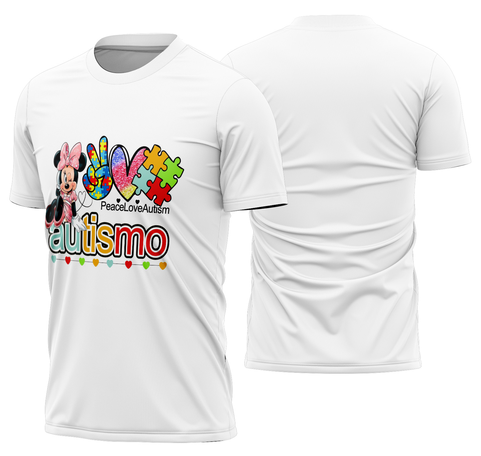 Arte Vetor Camisa Autismo Mod-9