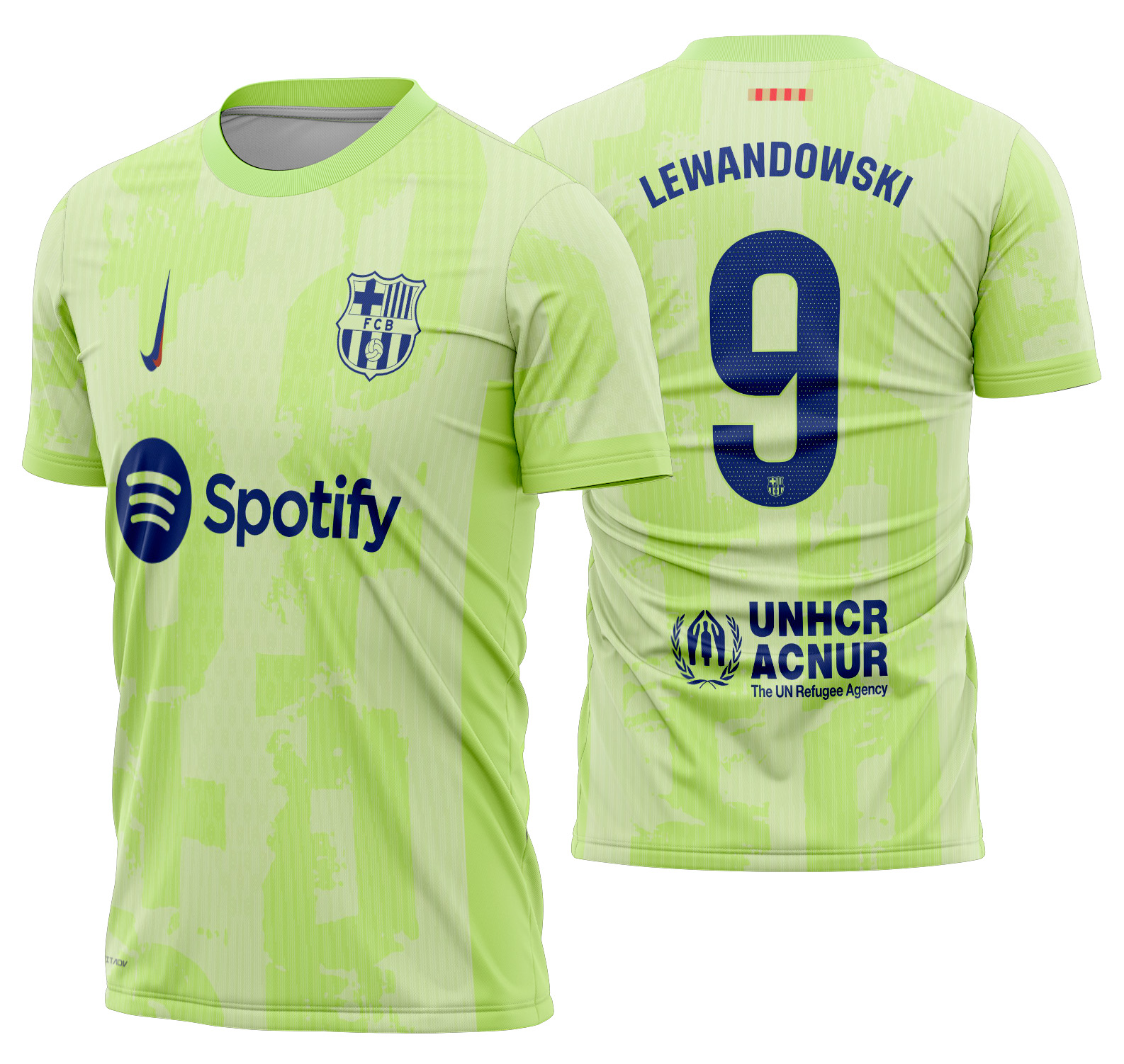 Arte vetor camisa Barcelona Alternativa 2024-2025