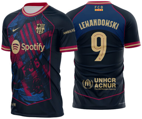 Arte Vetor Camisa Barcelona Conceito 2025