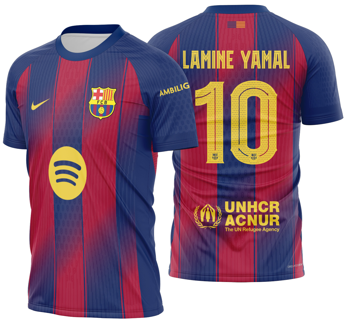 Arte Vetor Camisa Barcelona Local 2025-2026