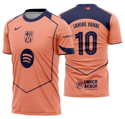 Arte Vetor Camisa Barcelona Terceira 2025-2026