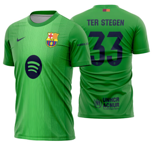 Arte vetor camisa Barcelona goleiro 2025-2026