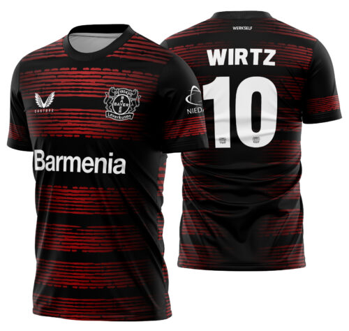 Arte Vetor Camisa Bayer 04 Leverkusen Concept 2025