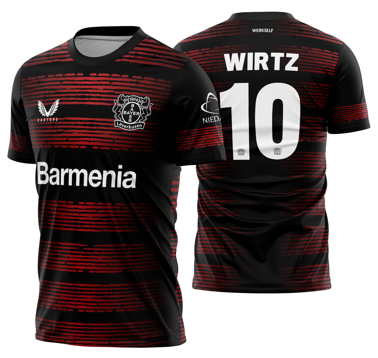 Arte Vetor Camisa Bayer 04 Leverkusen Concept 2025