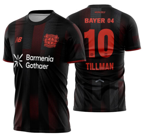Arte Vetor Camisa Bayer 04 Leverkusen Local 2025-2026