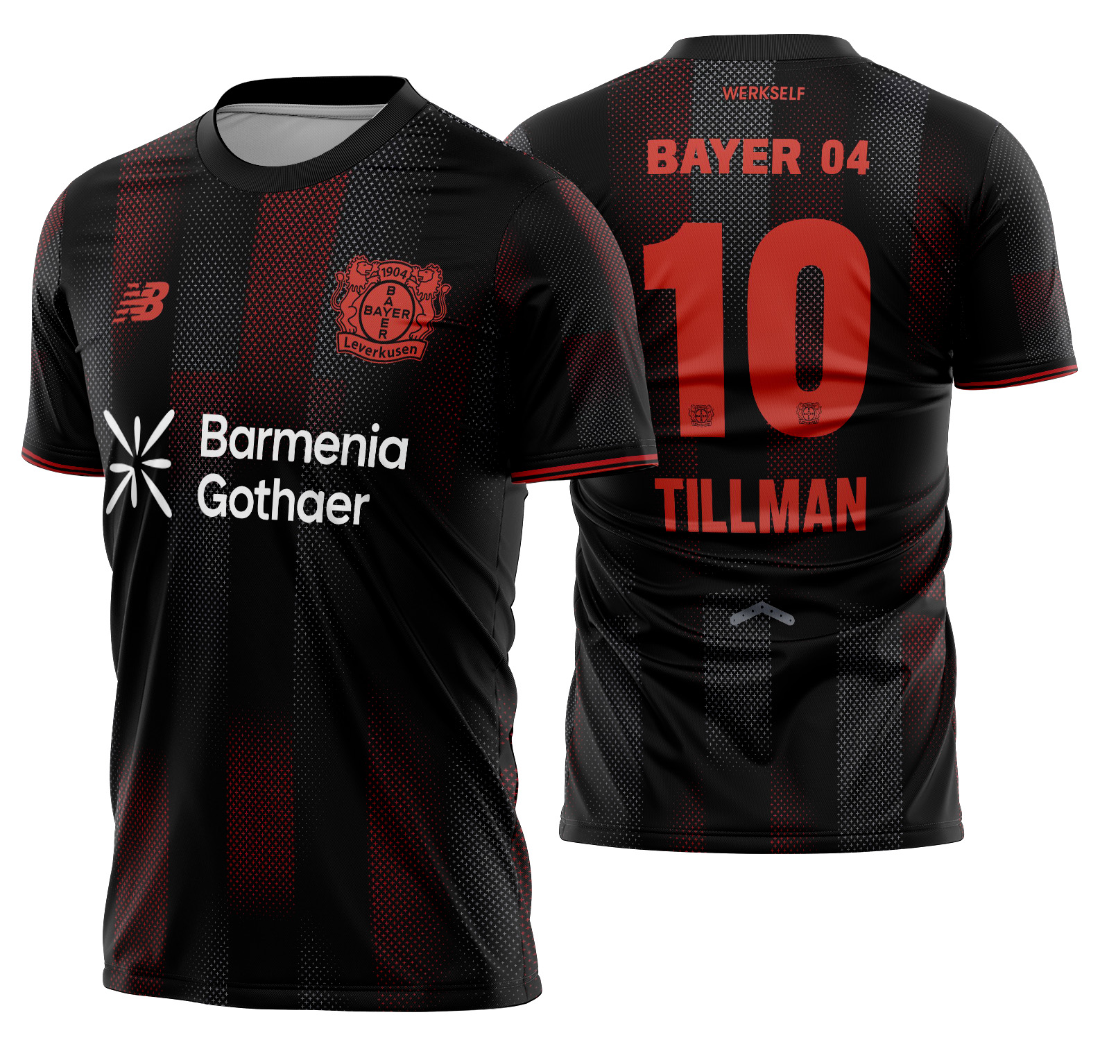 Arte Vetor Camisa Bayer 04 Leverkusen Local 2025-2026