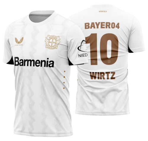 Arte vetor camisa Bayer 04 Leverkusen Visita 2024-2025