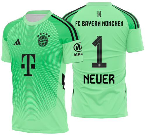 Arte vetor camisa Bayern München Goleiro 2025-2026