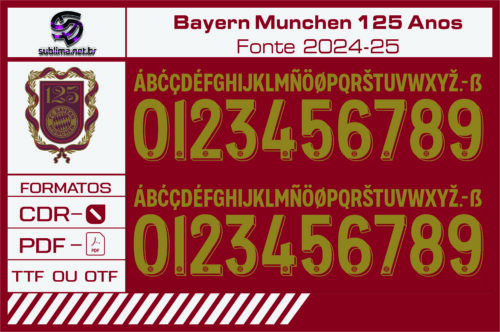 Fonte Bayern Munchen 125 Anos 2024 2025
