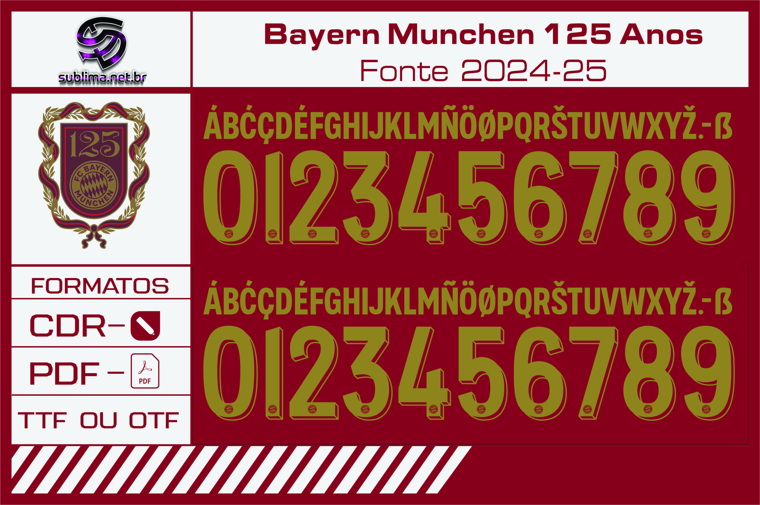 Fonte Bayern Munchen 125 Anos 2024 2025