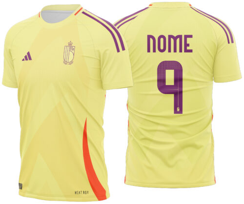 Arte vetor camisa Belgica Women's Visita 2025-2026 2024-2025