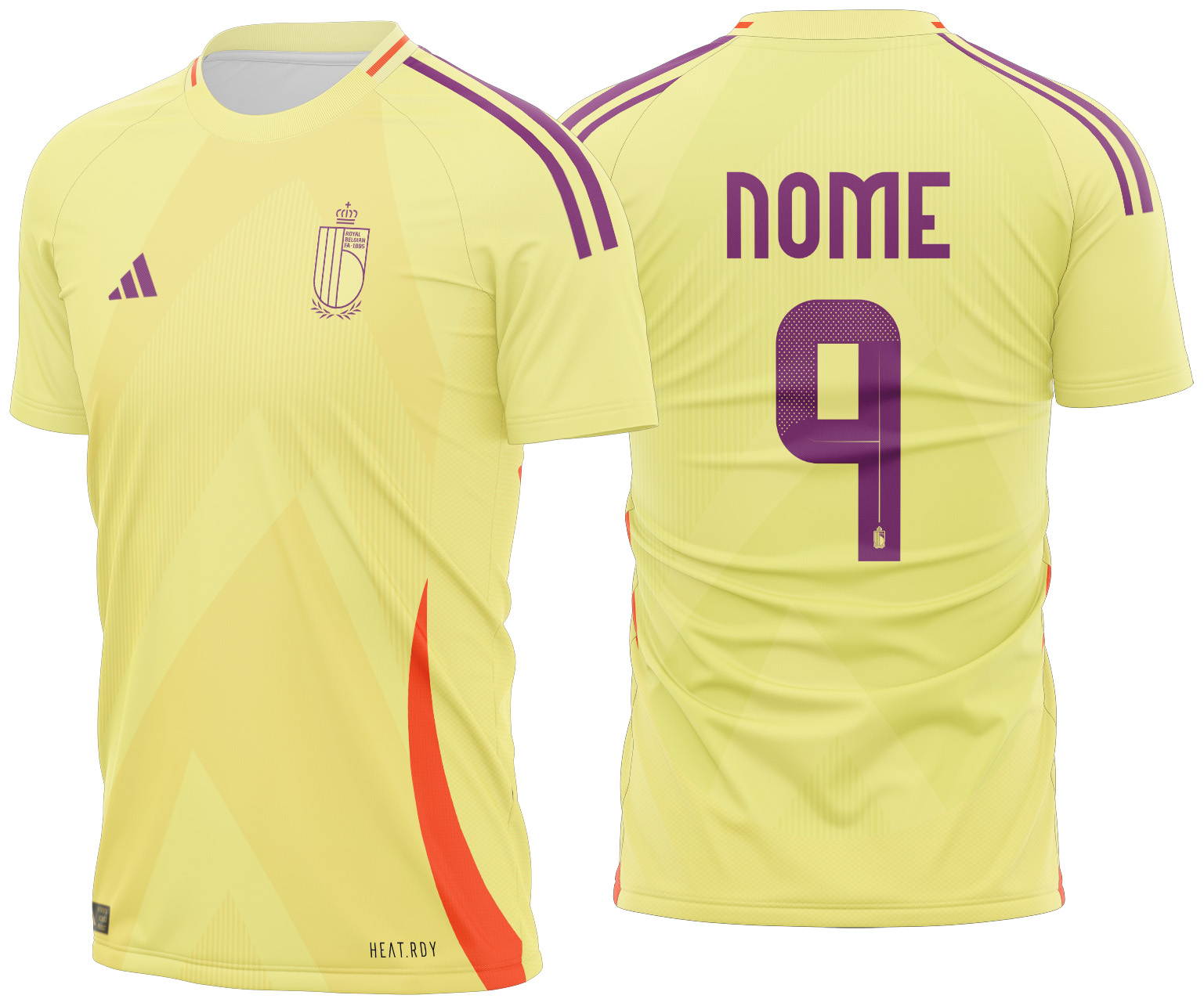 Arte vetor camisa Belgica Women's Visita 2025-2026 2024-2025