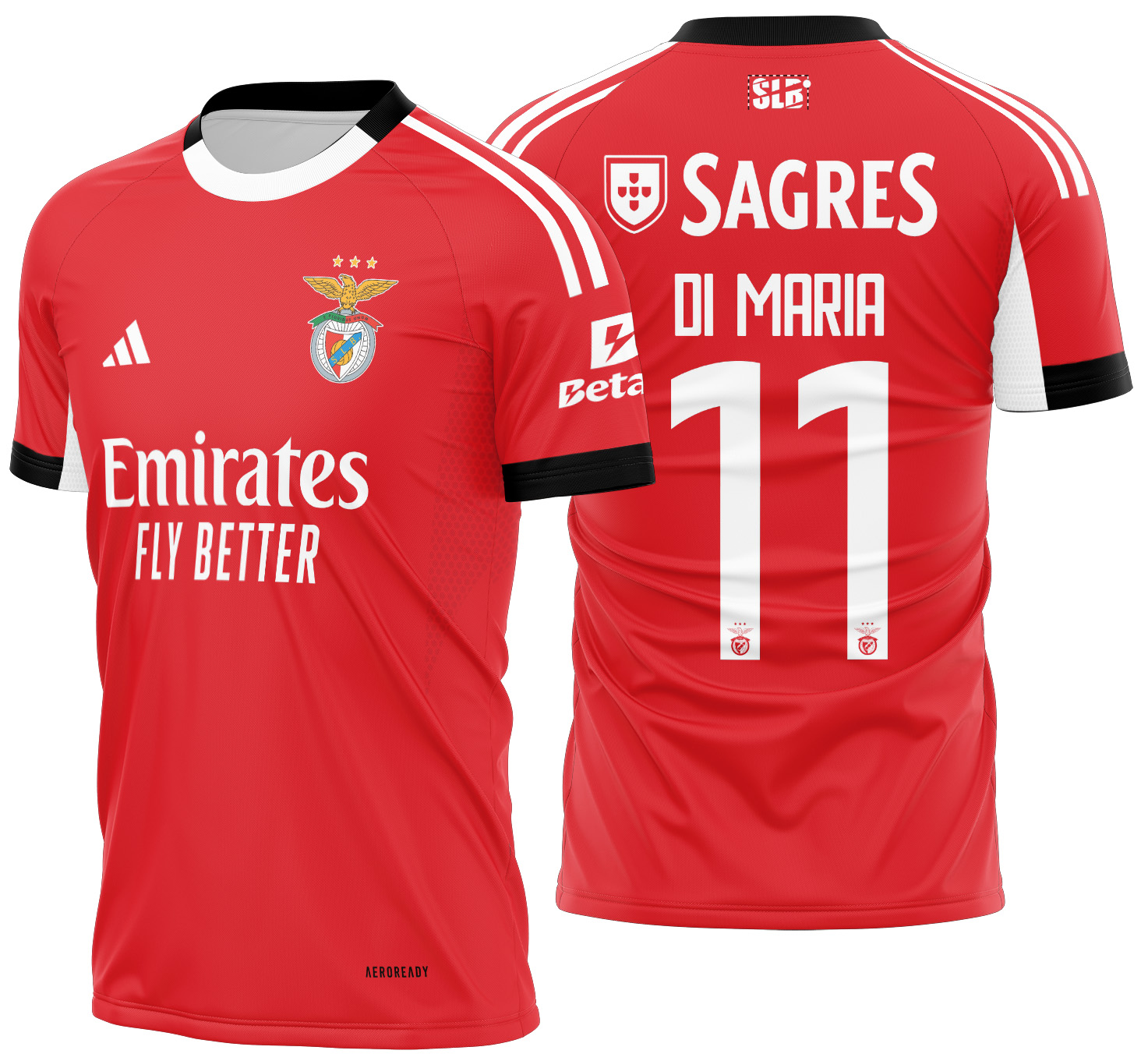 Arte Vetor Camisa Benfica Local 2025-2026