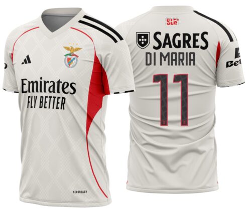 Arte vetor camisa Benfica Visita 2025-2026