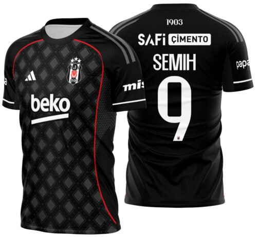Arte Vetor Camisa Besiktas Tercera 2025-2026