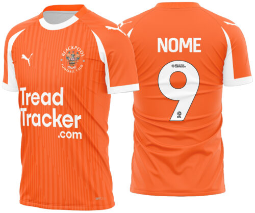 Arte Vetor Camisa Blackpool Local 2025-2026
