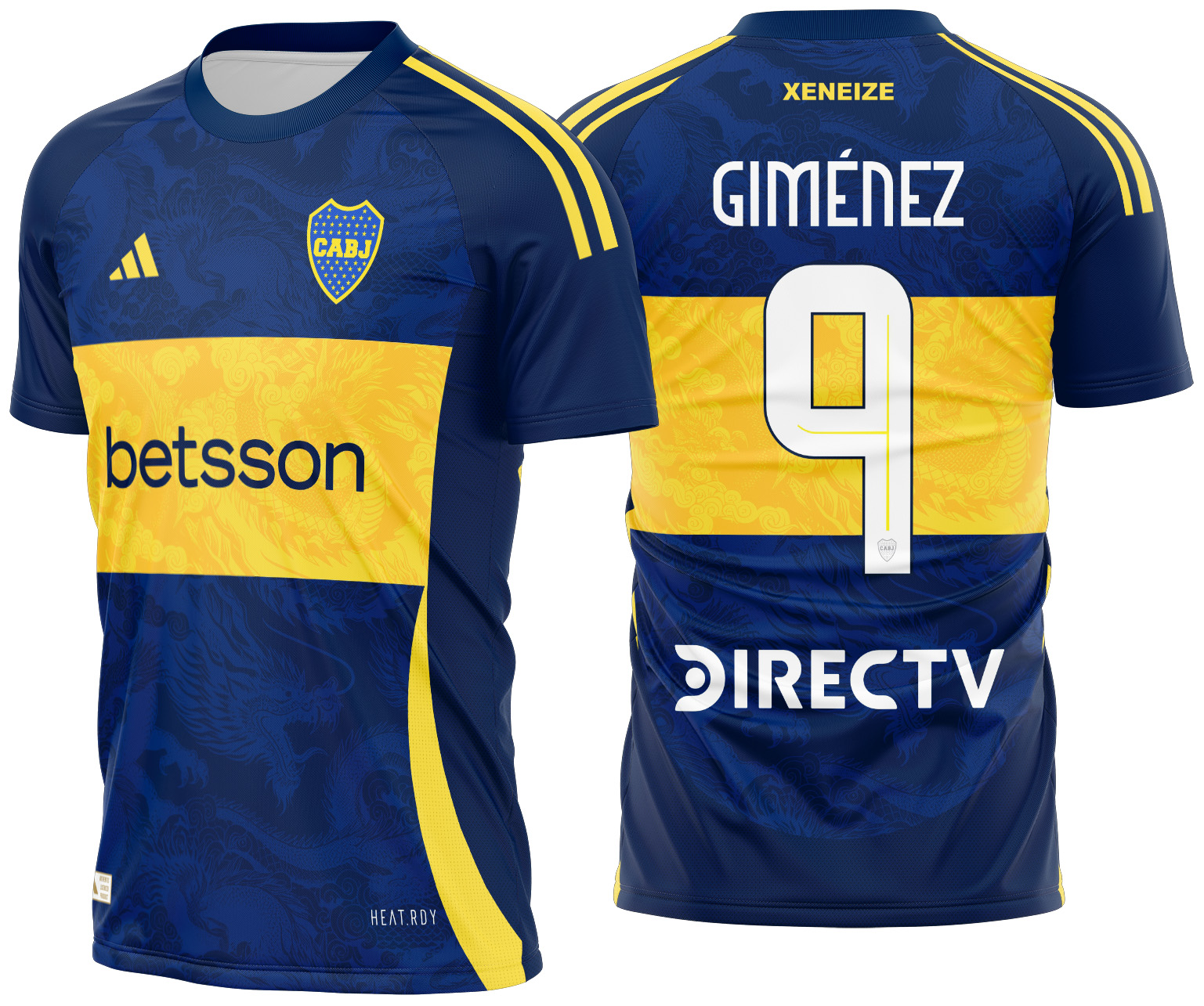 Arte Vetor Camisa Boca Juniors Concept 2025-26