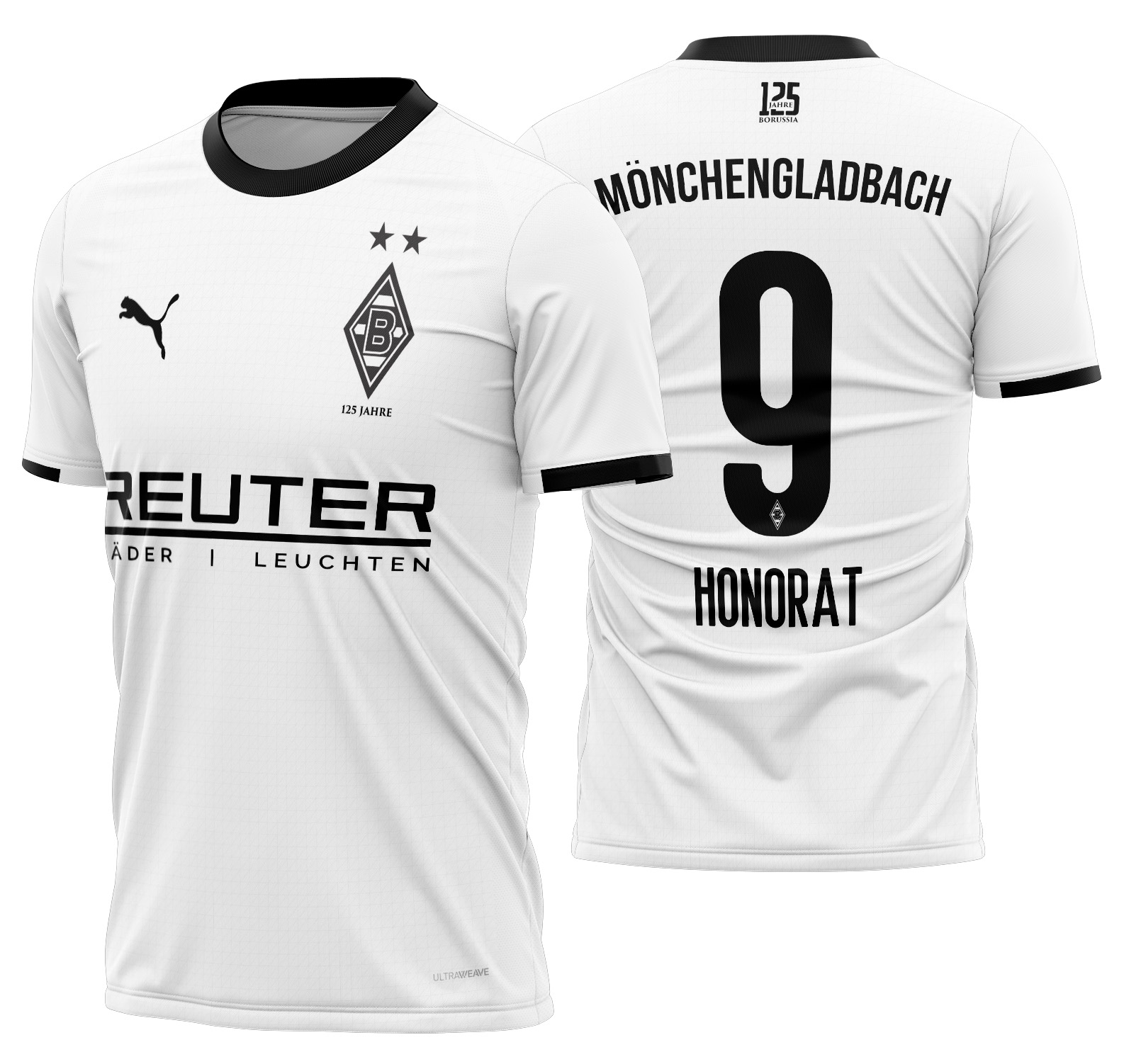 Arte vetor camisa Borussia Mönchengladbach Local 2025-2026