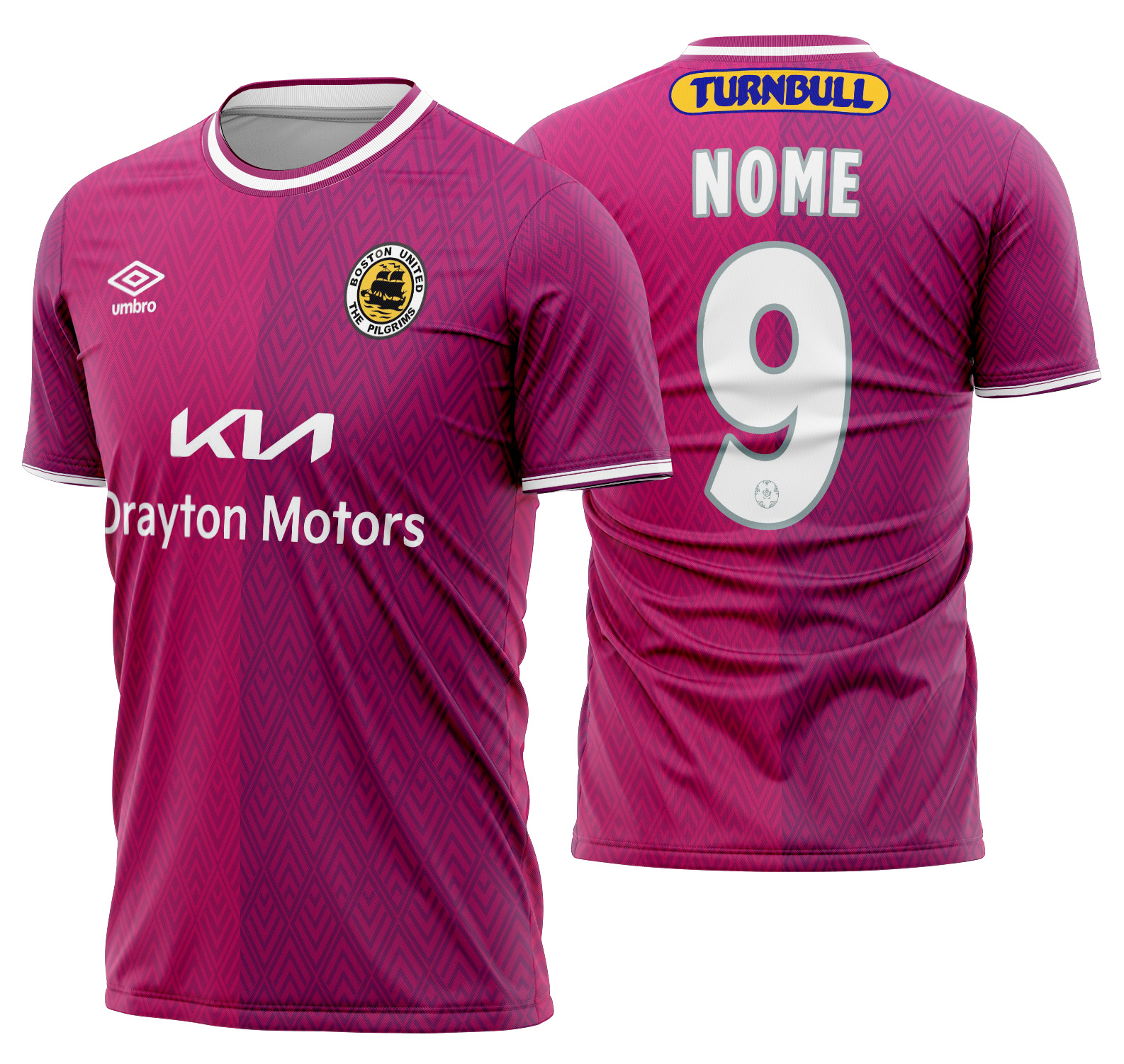 Arte Vetor Camisa Boston United Alternativa 2024-2025