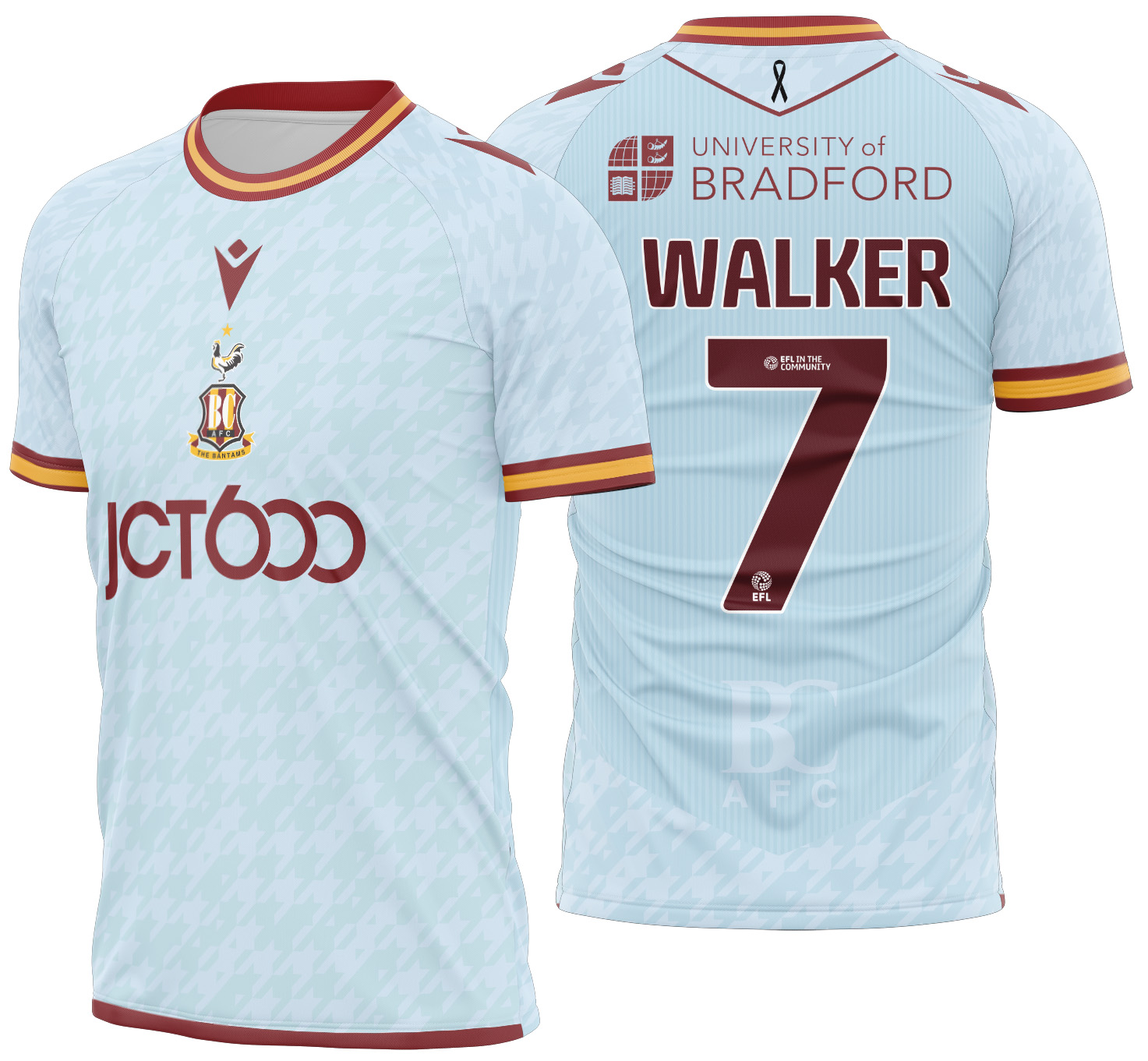 Arte Vetor Camisa Bradford City Local 2025-2026