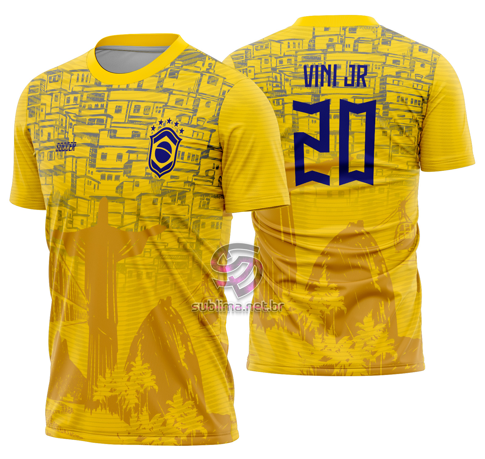 Arte Vetor Camisa Brasil Cristo Conceito