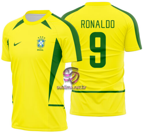 Arte Vetor Camisa Brasil Local 2002