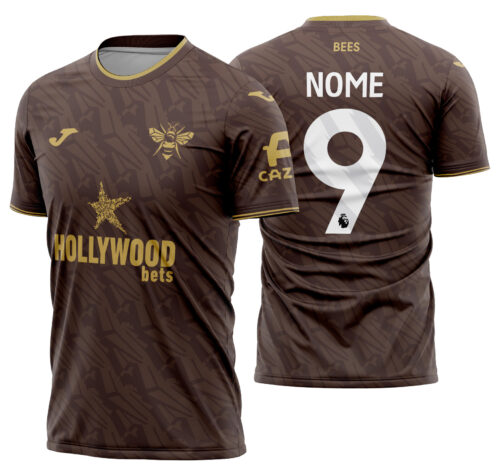 Arte Vetor Camisa Brentford FC Visita 2025-2026