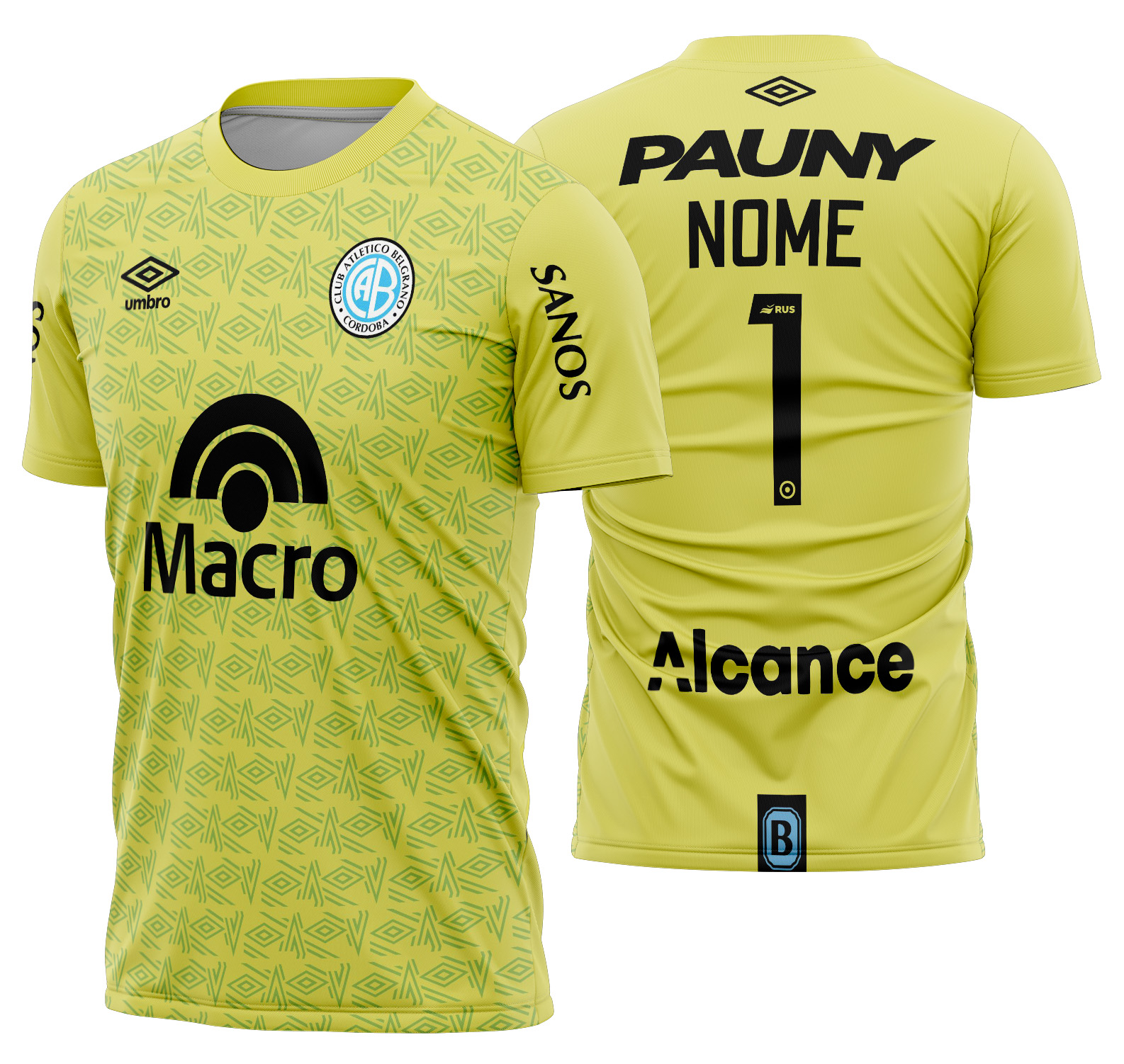 Arte Vetor Camisa CA Belgrano goleiro 2025
