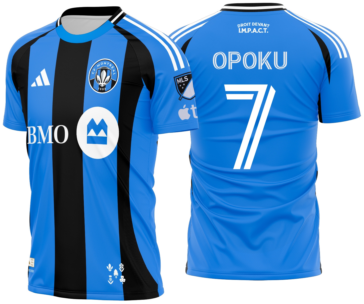 Arte vetor camisa CF Montréal Local 2025