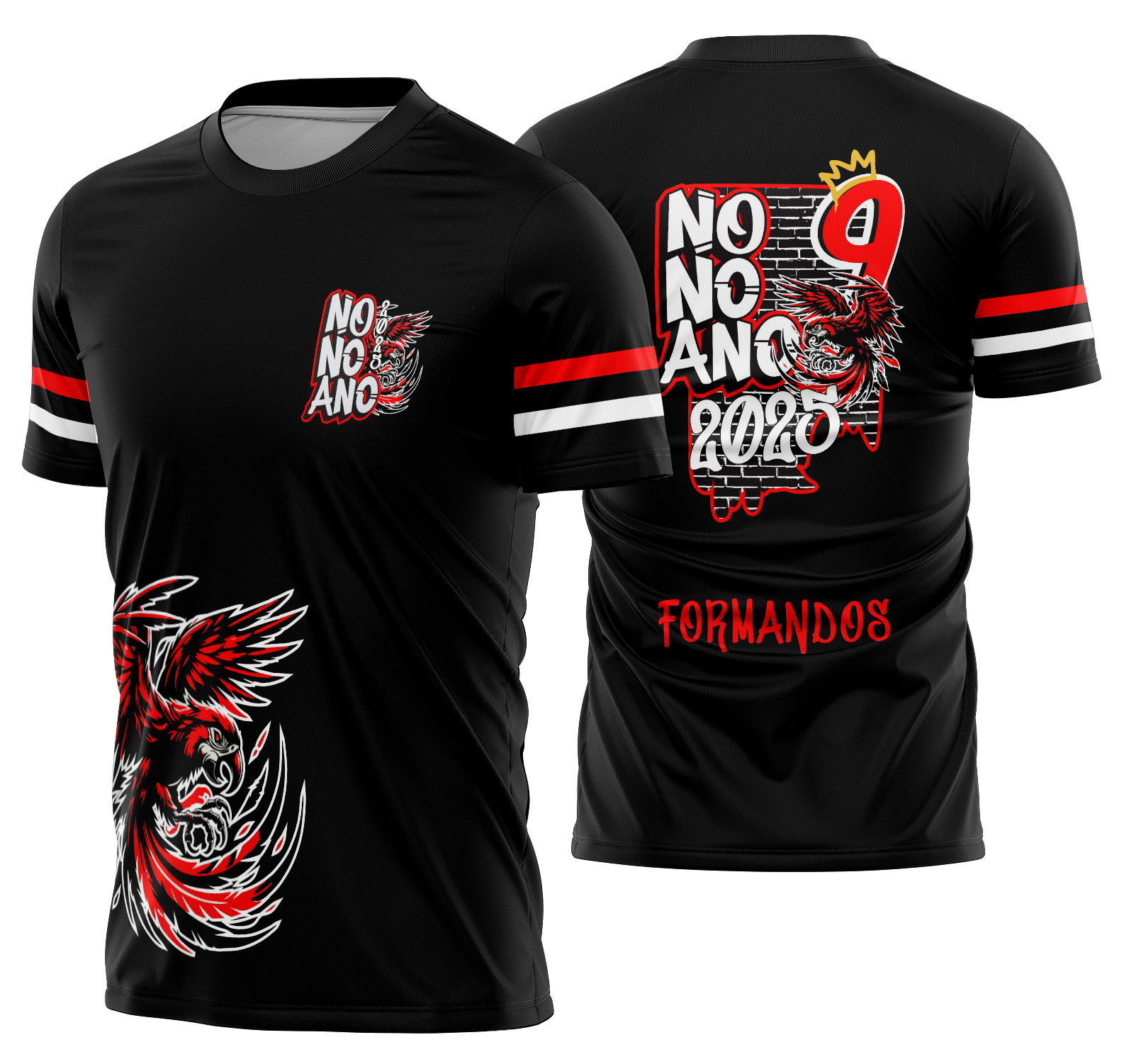 Arte vetor camisa Nono Ano arara vermelha Mod-311