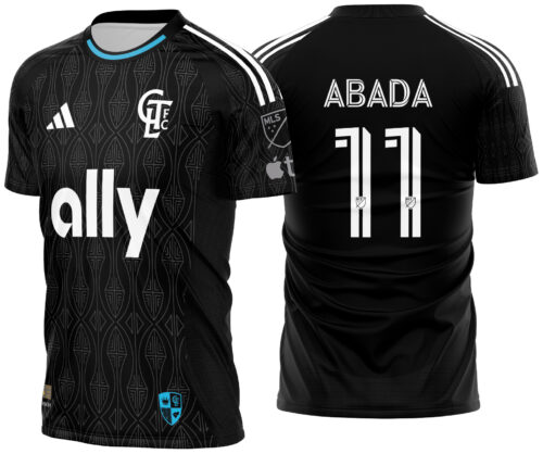 Arte vetor camisa Charlotte FC Visita 2025