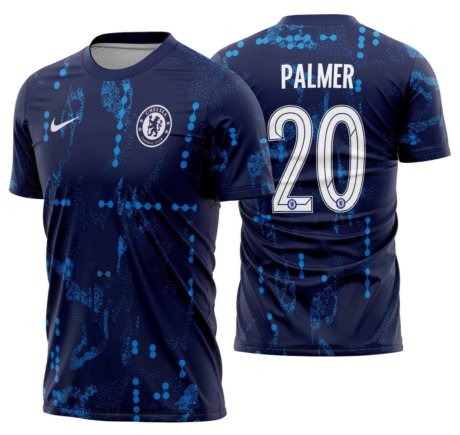 Arte vetor camisa Chelsea Pré-jogo 2024-2025