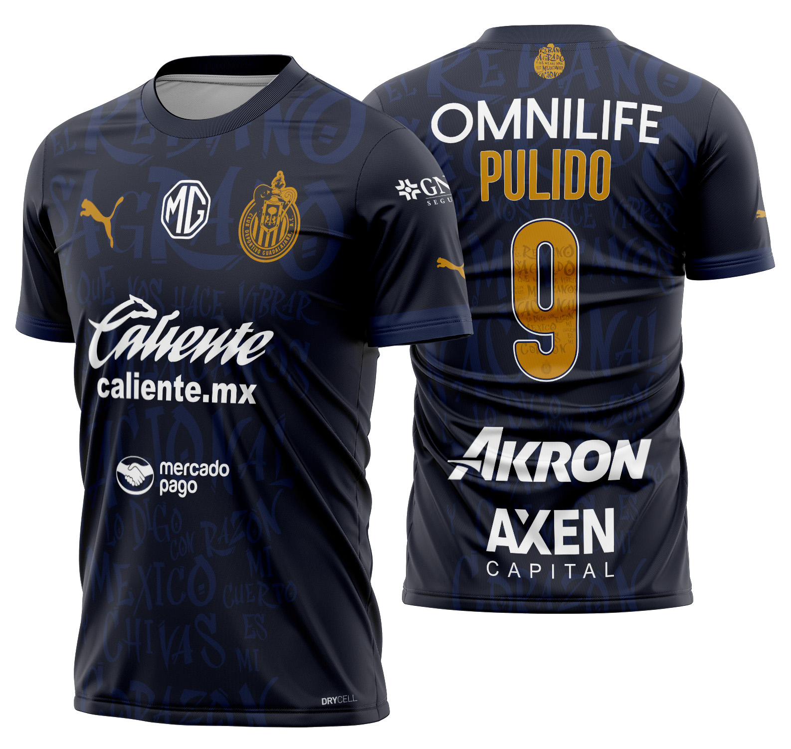 Arte Vetor Camisa Chivas Alternativa 2024-2025