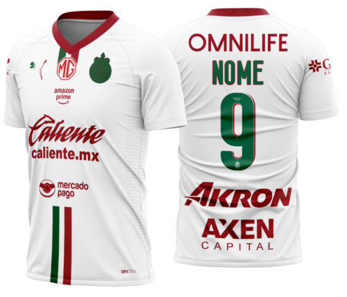 Arte Vetor Camisa Chivas Visita 2025-2026