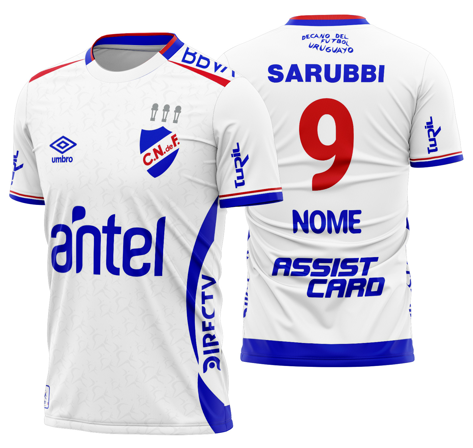 Arte Vetor Camisa Club Nacional Local 2025